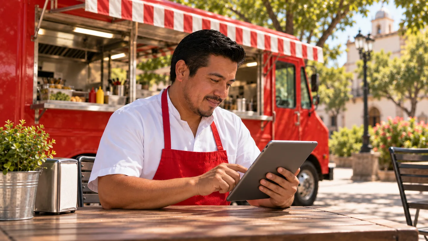 Leo compara en su tablet ocho panes en Centro y cuarenta en Norte. Son cifras ilustrativas.